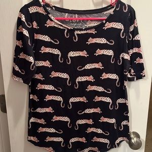 LOFT Animal Print Tee
